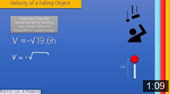 Velocity of a Falling Object